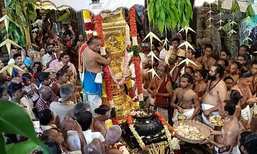 ध्वजारोहण के साथ अविनाशी लिंगेश्वर मंदिर रथ महोत्सव शुरू