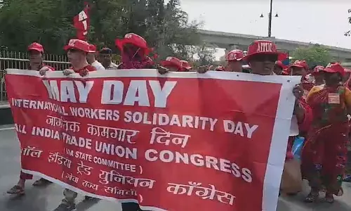 Goa: एटक ने अंतरराष्ट्रीय श्रमिक दिवस पर रैली निकाली Goa: एटक ने अंतरराष्ट्रीय श्रमिक दिवस पर रैली निकाली