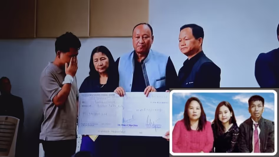 Mizoram : चट्टान खिसकने से एक ही परिवार के तीन सदस्यों की मौत