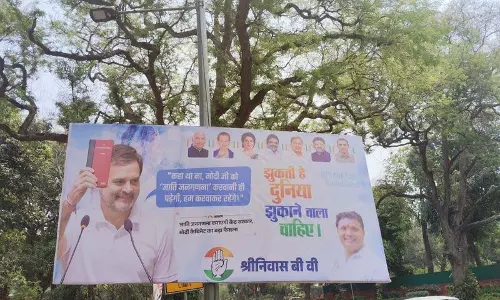 Caste census कांग्रेस की ‘बड़ी जीत’ के पोस्टर राजधानी में छाए, श्रेय राहुल गांधी को