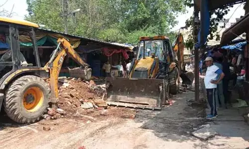 सब्जी मंडी को अतिक्रमण मुक्त कराया गया