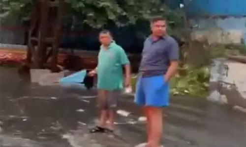 दिल्ली में जलभराव की समस्या को लेकर आप ने BJP पर निशाना साधा