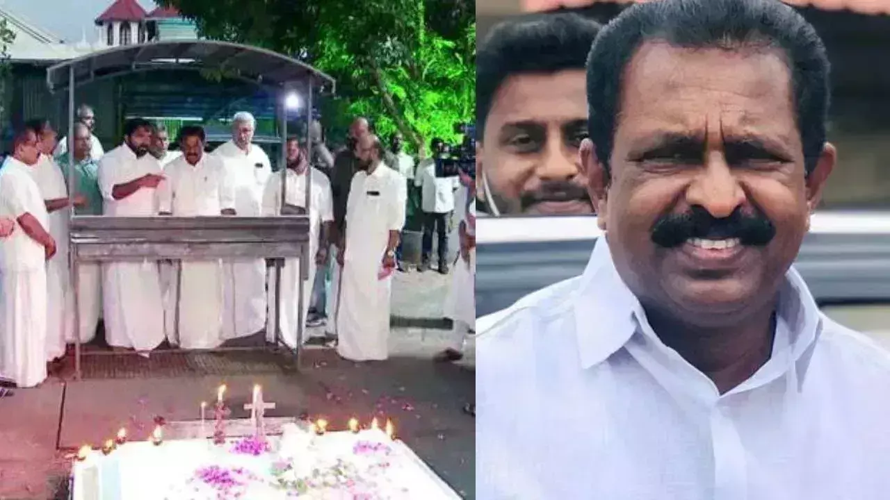 Kovalam विधायक ने ओमन चांडी की समाधि का दौरा किया Kovalam विधायक ने ओमन चांडी की समाधि का दौरा किया