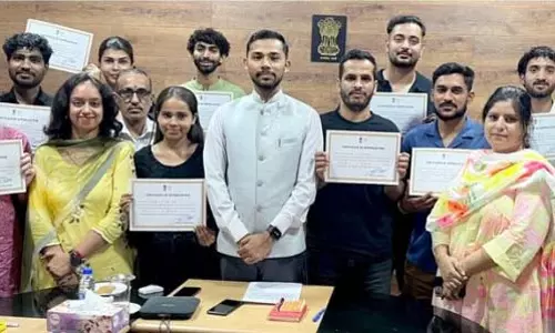 केंद्रीय विश्वविद्यालय के छात्रों के लिए एक महीने का इंटर्नशिप कार्यक्रम DIPR में संपन्न हुआ