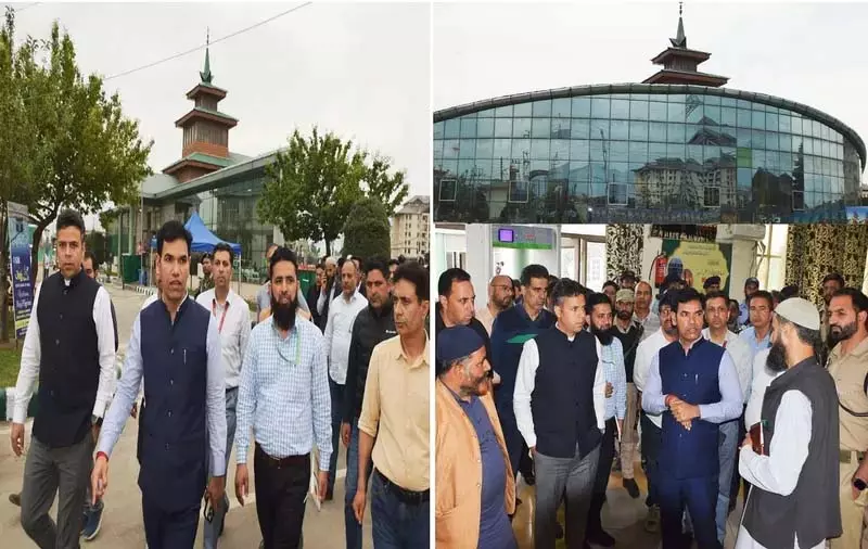 Div Com Kashmir ने हज हाउस बेमिना का दौरा किया Div Com Kashmir ने हज हाउस बेमिना का दौरा किया
