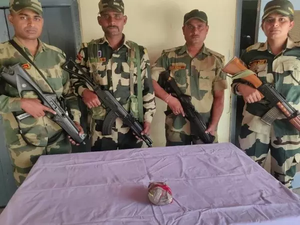 BSF ने पंजाब सीमा पर हेरोइन की खेप बरामद की BSF ने पंजाब सीमा पर हेरोइन की खेप बरामद की