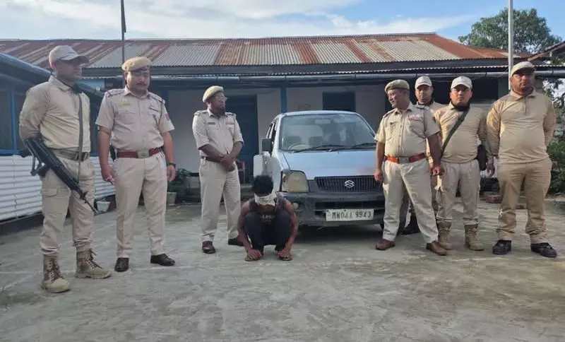 Manipur पुलिस ने कार चोर को पकड़ा, चोरी की गाड़ी बरामद Manipur पुलिस ने कार चोर को पकड़ा, चोरी की गाड़ी बरामद