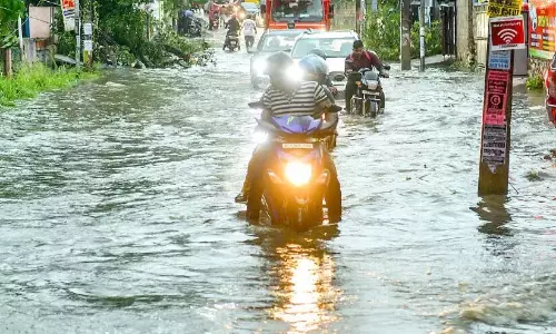 भारी बारिश: शहर में जलभराव