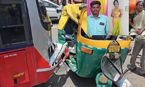 KSRTC-ऑटो के बीच भीषण दुर्घटना; तीन की मौत