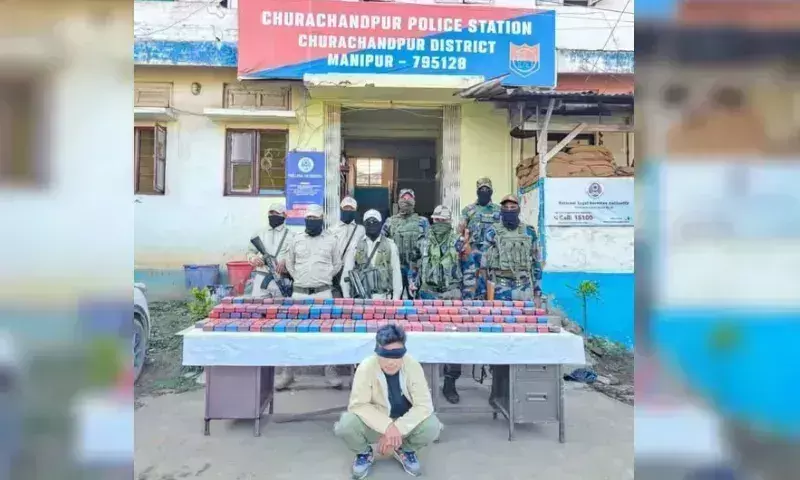 Manipur: साबुन के 418 डिब्बों में छिपाकर रखी गई 48.7 करोड़ रुपये की ड्रग्स जब्त Manipur: साबुन के 418 डिब्बों में छिपाकर रखी गई 48.7 करोड़ रुपये की ड्रग्स जब्त