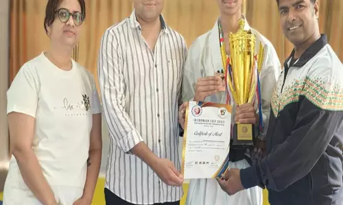 Gurugram के अनर्घ्य अभिषेक ने दुबई में बुडोकन इंटरनेशनल कराटे चैंपियनशिप में स्वर्ण पदक जीता
