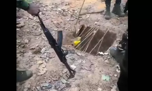 स्पाइक होल से जवानों को घायल करने की साजिश नाकाम, गृहमंत्री विजय शर्मा ने पोस्ट किया वीडियो