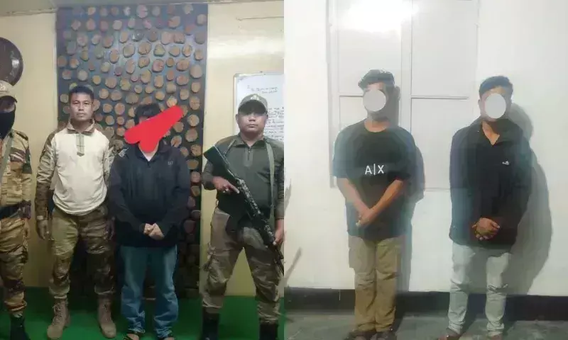 Manipur पुलिस ने इंफाल में जबरन वसूली के आरोप में 3 उग्रवादी संगठन के सदस्य पकड़े