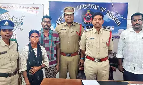 Andhra : रात में जंगल में भटके प्रेमी युगल को पुलिस ने बचाया Andhra : रात में जंगल में भटके प्रेमी युगल को पुलिस ने बचाया