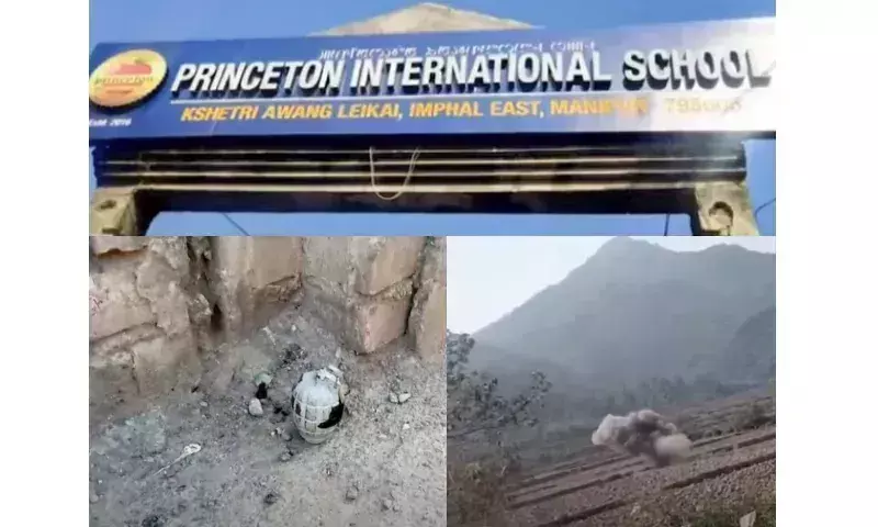 Manipur पुलिस ने इंफाल ईस्ट में स्कूल गेट पर जिंदा ग्रेनेड बरामद किया