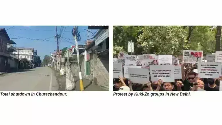 Manipur जातीय संघर्ष के 2 वर्ष पूरे होने पर बंद और विरोध प्रदर्शन