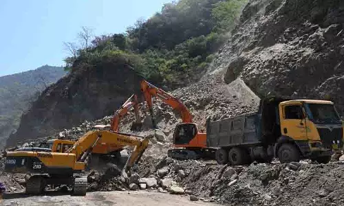 Nerchowk-Pandoh Road 4 माइल के पास दो बार 2 घंटे तक बंद रहेगा