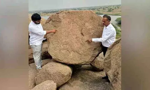 Nalgonda में प्रागैतिहासिक शैल कला मिली