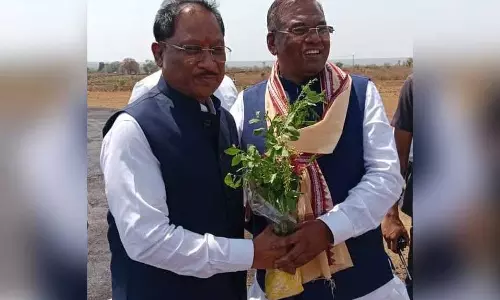 मुख्यमंत्री विष्णुदेव साय का मंडला में किया गया भव्य स्वागत