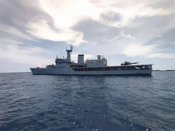 INS शारदा प्रथम एचएडीआर अभ्यास के लिए मालदीव पहुंचा INS शारदा प्रथम एचएडीआर अभ्यास के लिए मालदीव पहुंचा