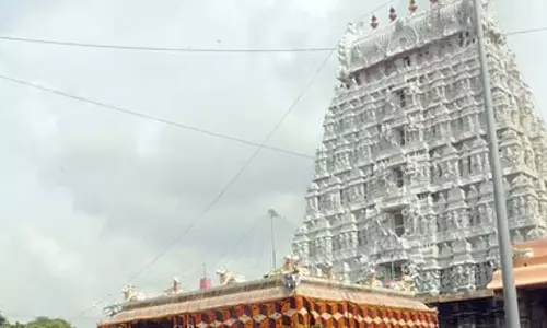अरुणाचलेश्वर मंदिर में श्रद्धालुओं की भीड़