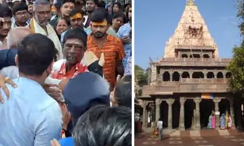 मध्य प्रदेश: उज्जैन के महाकाल मंदिर में श्रद्धालुओं में झड़प, एक घायल