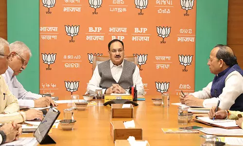 BJP अध्यक्ष जे पी नड्डा ने पार्टी महासचिवों के साथ बैठक की अध्यक्षता की BJP अध्यक्ष जे पी नड्डा ने पार्टी महासचिवों के साथ बैठक की अध्यक्षता की