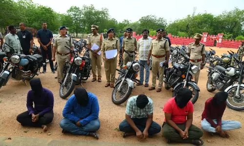 Hyderabad में वाहन चोरी के आरोप में छह लोग गिरफ्तार