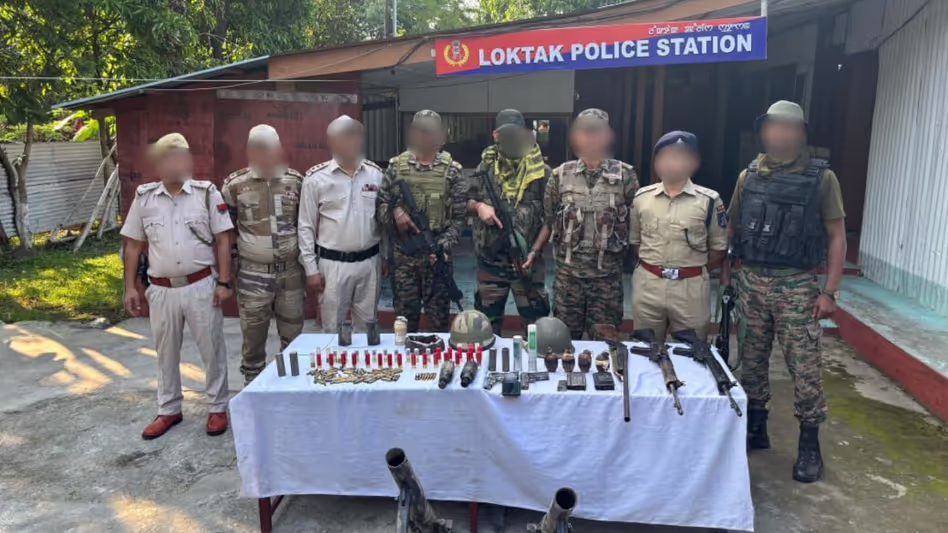 Manipur सुरक्षा बलों ने उग्रवादी नेटवर्क का भंडाफोड़ किया