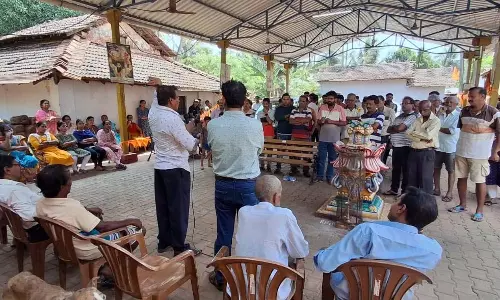Sanvordem में ग्रामीणों ने जल संसाधन विभाग की प्रस्तावित बंधरा परियोजना का विरोध किया