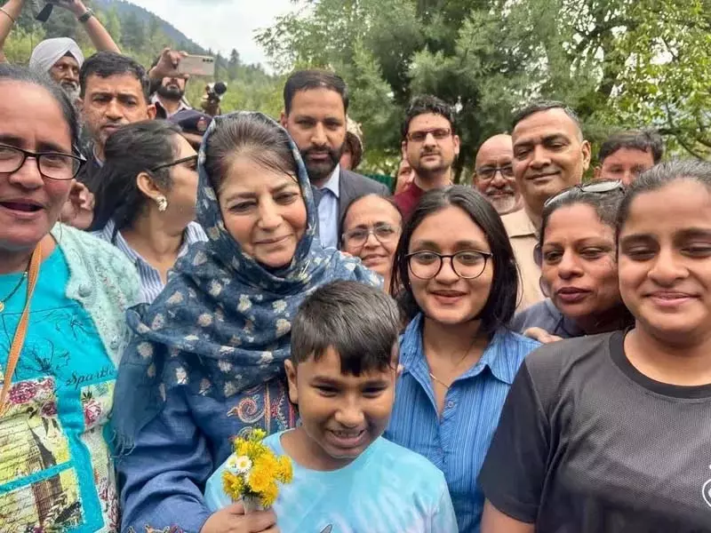 Srinagar, महबूबा मुफ्ती ने अमरनाथ यात्रियों के स्वागत की अपील की Srinagar, महबूबा मुफ्ती ने अमरनाथ यात्रियों के स्वागत की अपील की