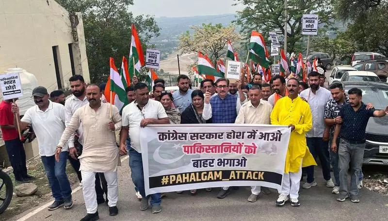 राज्यसभा MP ने सोलन में विरोध प्रदर्शन का नेतृत्व किया राज्यसभा MP ने सोलन में विरोध प्रदर्शन का नेतृत्व किया
