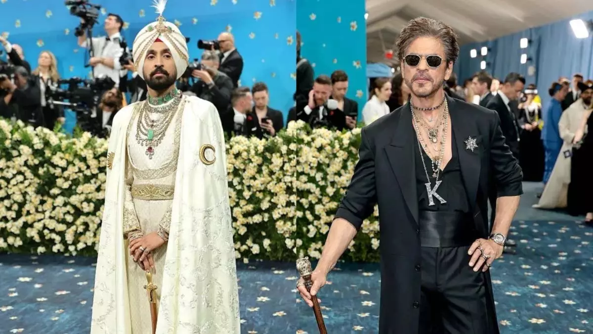 MET Gala 2025: शाहरुख और दिलजीत का फैशन वॉर, नेटिज़ेंस का फैसला MET Gala 2025: शाहरुख और दिलजीत का फैशन वॉर, नेटिज़ेंस का फैसला