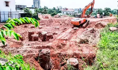 जिला सामान्य अस्पताल भवन; पाइलिंग पूर्ण हुई
