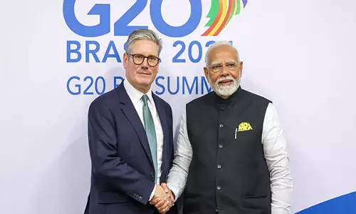 PM Modi और ब्रिटेन के प्रधानमंत्री ने एफटीए का स्वागत किया PM Modi और ब्रिटेन के प्रधानमंत्री ने एफटीए का स्वागत किया