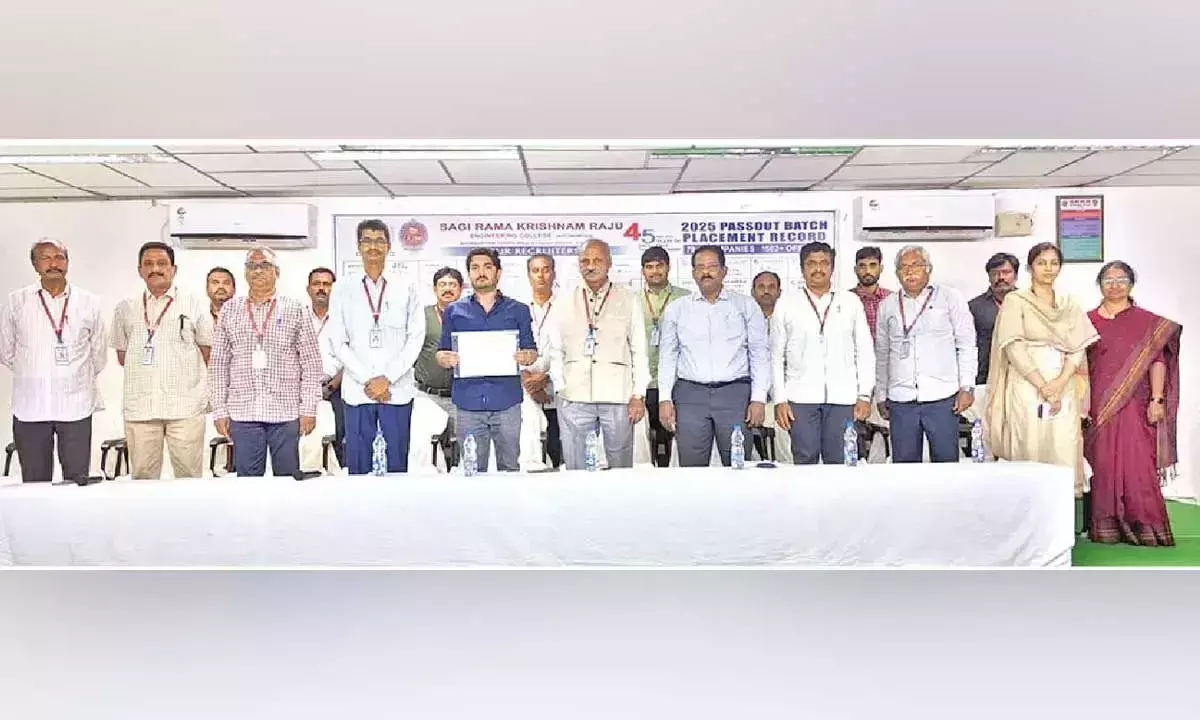 SRKR इंजीनियरिंग कॉलेज ने रिकॉर्ड 1,502 प्लेसमेंट हासिल किए