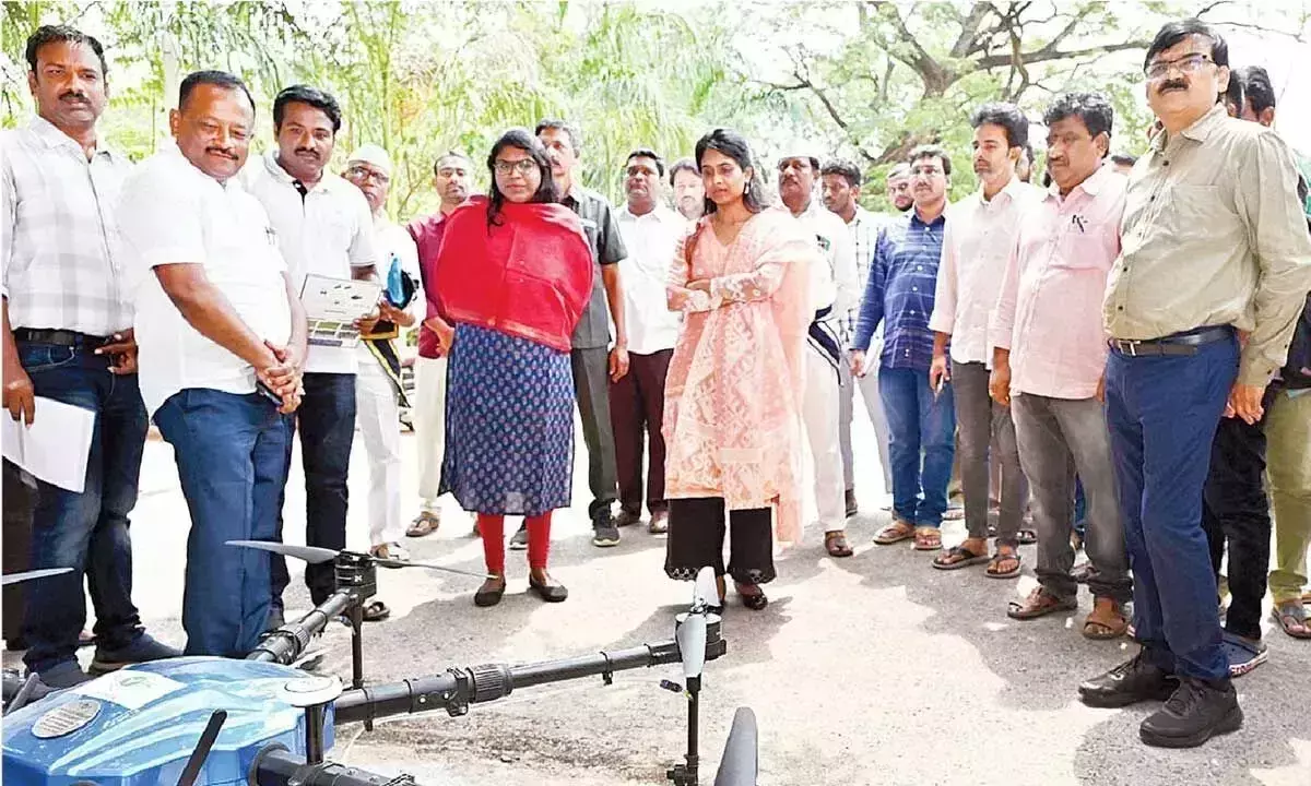 Andhra: ड्रोन का उपयोग किसानों के लिए लाभदायक