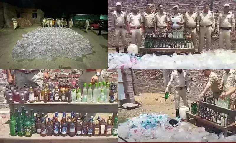 Manipur पुलिस और सीआरपीएफ ने 2,500 लीटर अवैध शराब जब्त की
