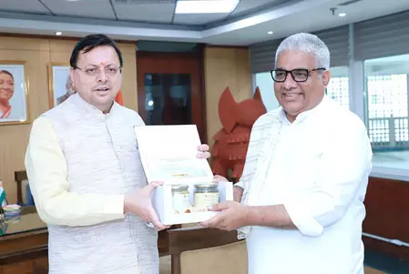 सीएम धामी ने केंद्रीय मंत्री भूपेंद्र यादव से की मुलाकात, कई परियोजनाओं के लिए मंजूरी मांगी सीएम धामी ने केंद्रीय मंत्री भूपेंद्र यादव से की मुलाकात, कई परियोजनाओं के लिए मंजूरी मांगी