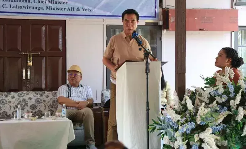 Mizoram के CM ने थेनजोल में 20.64 करोड़ रुपये की लागत से मेगा अंडा फार्म का शुभारंभ किया Mizoram के CM ने थेनजोल में 20.64 करोड़ रुपये की लागत से मेगा अंडा फार्म का शुभारंभ किया