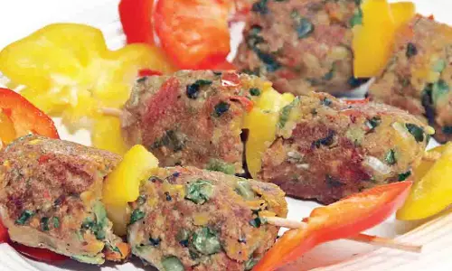 Recipe: ओट्स मूंगदाल सीक कबाब
