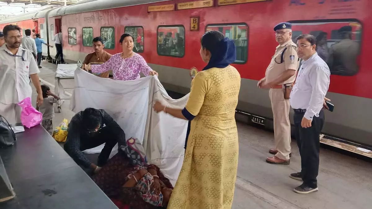 पटरियों पर नया जीवन: गर्भवती महिला ने जबलपुर रेलवे स्टेशन के प्लेटफॉर्म पर दिया बच्चे को जन्म पटरियों पर नया जीवन: गर्भवती महिला ने जबलपुर रेलवे स्टेशन के प्लेटफॉर्म पर दिया बच्चे को जन्म