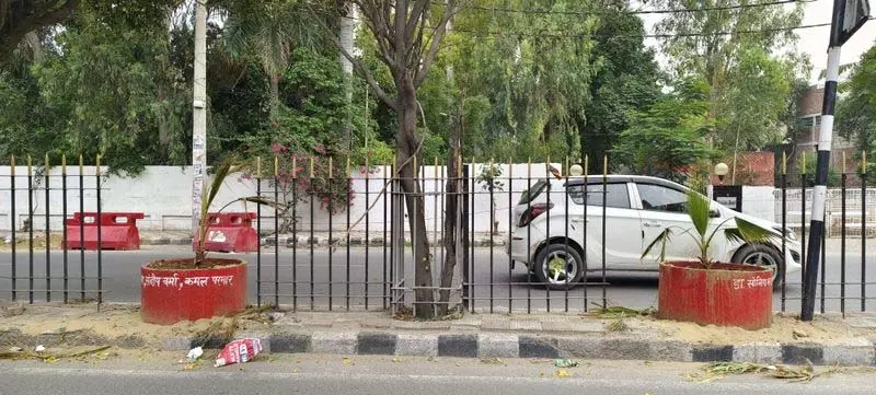 Rohtak में पौधे लगाने के लिए सड़क डिवाइडर की ग्रिल काटने पर कांग्रेस ने जताई आपत्ति Rohtak में पौधे लगाने के लिए सड़क डिवाइडर की ग्रिल काटने पर कांग्रेस ने जताई आपत्ति