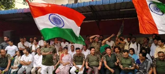 Assam कांग्रेस ने जय हिंद यात्रा में आतंकवाद के खिलाफ निर्णायक कार्रवाई का आह्वान किया Assam कांग्रेस ने जय हिंद यात्रा में आतंकवाद के खिलाफ निर्णायक कार्रवाई का आह्वान किया