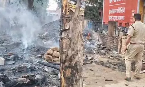 Ambala में झुग्गी झोपड़ियों में आग लगने से एक व्यक्ति की मौत