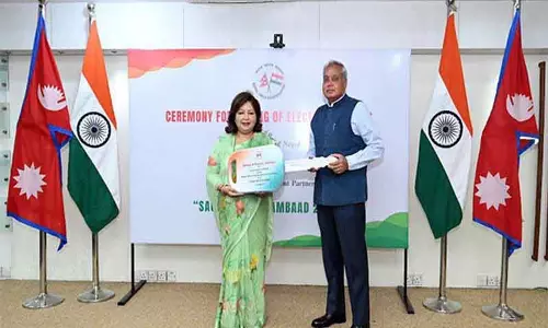 भारत ने नेपाल को 15 EV उपहार में दिए, सागरमाथा संवाद आयोजन में मदद भारत ने नेपाल को 15 EV उपहार में दिए, सागरमाथा संवाद आयोजन में मदद