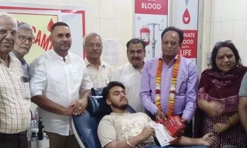 Jalandhar: रेड क्रॉस सोसायटी द्वारा आयोजित शिविर में 31 यूनिट रक्त एकत्रित किया Jalandhar: रेड क्रॉस सोसायटी द्वारा आयोजित शिविर में 31 यूनिट रक्त एकत्रित किया