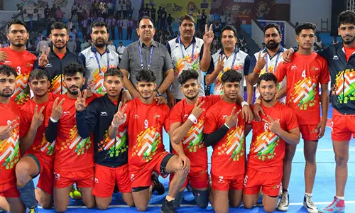 प्रो कबड्डी में खेलने के लक्ष्य के साथ, हरियाणा ने KIYG 2025 में शानदार प्रदर्शन किया