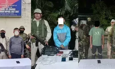 Manipur में जबरन वसूली के आरोप में तीन उग्रवादी गिरफ्तार