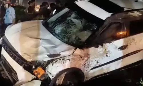 रतलाम में मृत ऊँट को देख रहे लोगों की भीड़ को तेज रफ्तार कार ने टक्कर मार दी रतलाम में मृत ऊँट को देख रहे लोगों की भीड़ को तेज रफ्तार कार ने टक्कर मार दी